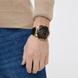 Buy Shop Guess Genesis Chronograph Black Dial Black Silicone Strap Watch For Men - GW0100G1 USA Online