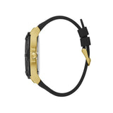 Buy Shop Guess Genesis Chronograph Black Dial Black Silicone Strap Watch For Men - GW0100G1 USA Online