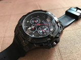 Buy Shop Guess Genesis Quartz Black Dial Black Silicone Strap Watch For Men - W1254G2 USA Online