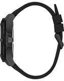 Buy Shop Guess Genesis Quartz Black Dial Black Silicone Strap Watch For Men - W1254G2 USA Online