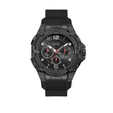 Buy Shop Guess Genesis Quartz Black Dial Black Silicone Strap Watch For Men - W1254G2 USA Online