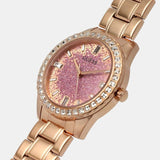 Buy Shop Guess Glitter Diamonds Pink Dial Rose Gold Steel Strap Watch for Women - GW0405L3 USA Online