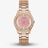 Buy Shop Guess Glitter Diamonds Pink Dial Rose Gold Steel Strap Watch for Women - GW0405L3 USA Online