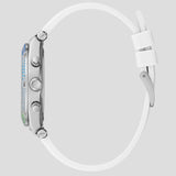 Buy Shop Guess Glitz Pride Limited Edition White Dial White Rubber Strap Watch for Women - GW0407L4 USA Online