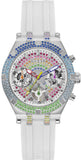 Buy Shop Guess Glitz Pride Limited Edition White Dial White Rubber Strap Watch for Women - GW0407L4 USA Online