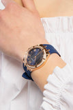 Buy Shop Guess Cosmo Diamonds Blue Blue Dial Blue Silicone Strap Watch for Women - GW0034L4 USA Online