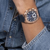 Buy Shop Guess Headline Multifunction Quartz Blue Dial Blue Silicone Strap Watch For Men - GW0571G2 USA Online