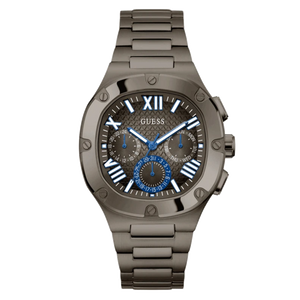 Buy Shop Guess Headliner Quartz Black Dial Grey Steel Strap Watch For Men - GW0572G5 USA Online