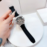 Buy Shop Guess Headline Chronograph Grey Dial Black Rubber Strap Watch for Men - GW0571G1 USA Online