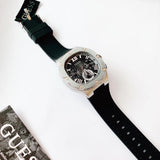 Buy Shop Guess Headline Chronograph Grey Dial Black Rubber Strap Watch for Men - GW0571G1 USA Online