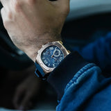 Buy Shop Guess Headline Multifunction Quartz Blue Dial Blue Silicone Strap Watch For Men - GW0571G2 USA Online