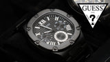 Buy Shop Guess Headliner Multifunction Black Dial Black Steel Strap Watch For Men - GW0572G3 USA Online