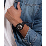 Buy Shop Guess Headliner Multifunction Black Dial Black Steel Strap Watch For Men - GW0572G3 USA Online