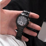 Buy Shop Guess Headliner Multifunction Black Dial Black Steel Strap Watch For Men - GW0572G3 USA Online