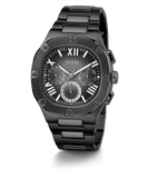 Buy Shop Guess Headliner Multifunction Black Dial Black Steel Strap Watch For Men - GW0572G3 USA Online