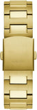 Buy Shop Guess Headliner Multifunction Black Dial Gold Steel Strap Watch For Men - GW0572G2 USA Online