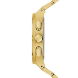 Buy Shop Guess Headliner Multifunction Black Dial Gold Steel Strap Watch For Men - GW0572G2 USA Online