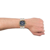 Buy Shop Guess Headliner Multifunction Blue Dial Two Tone Steel Strap Watch For Men - GW0572G4 USA Online