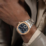 Buy Shop Guess Headliner Multifunction Blue Dial Two Tone Steel Strap Watch For Men - GW0572G4 USA Online