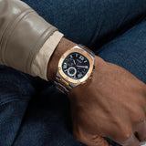 Buy Shop Guess Headliner Multifunction Blue Dial Two Tone Steel Strap Watch For Men - GW0572G4 USA Online