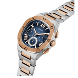 Buy Shop Guess Headliner Multifunction Blue Dial Two Tone Steel Strap Watch For Men - GW0572G4 USA Online