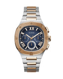 Buy Shop Guess Headliner Multifunction Blue Dial Two Tone Steel Strap Watch For Men - GW0572G4 USA Online