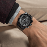 Buy Shop Guess Headliner Quartz Black Dial Grey Steel Strap Watch For Men - GW0572G5 USA Online