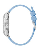 Buy Shop Guess Heiress Diamonds Blue Dial Blue Rubber Strap Watch for Women - GW0407L1 USA Online