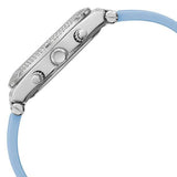 Buy Shop Guess Heiress Diamonds Blue Dial Blue Rubber Strap Watch for Women - GW0407L1 USA Online
