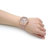 Buy Shop Guess Heiress Diamonds Rose Gold Dial Pink Rubber Strap Watch for Women - GW0407L3 USA Online