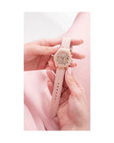 Buy Shop Guess Heiress Diamonds Rose Gold Dial Pink Rubber Strap Watch for Women - GW0407L3 USA Online