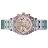 Buy Shop Guess Heiress Multifunction Diamonds Purple Dial Purple Steel Strap Watch for Women - GW0440L3 USA Online