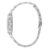 Buy Shop Guess Heiress Multifunction Diamonds Silver Dial Silver Steel Strap Watch for Women - GW0440L1 USA Online