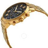 Buy Shop Guess Hendrix Multifunction Black Dial Gold Steel Strap Watch for Men - W1309G2 USA Online