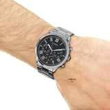 Buy Shop Guess Hendrix Chronograph Blue Dial Silver Steel Strap Watch for Men - W1309G1 USA Online