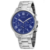 Buy Shop Guess Hendrix Chronograph Blue Dial Silver Steel Strap Watch for Men - W1309G1 USA Online