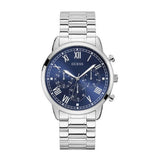 Buy Shop Guess Hendrix Chronograph Blue Dial Silver Steel Strap Watch for Men - W1309G1 USA Online