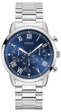 Buy Shop Guess Hendrix Chronograph Blue Dial Silver Steel Strap Watch for Men - W1309G1 USA Online