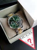 Buy Shop Guess Hendrix Green Dial Two Tone Steel Strap Watch For Men - GW0066G2 USA Online