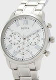 Buy Shop Guess Hendrix Silver Dial Silver Steel Strap Watch for Men - GW0066G1 USA Online