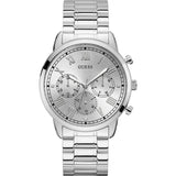 Buy Shop Guess Hendrix Silver Dial Silver Steel Strap Watch for Men - GW0066G1 USA Online