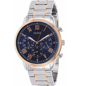 Buy Shop Guess Hendrix Chronograph Blue Dial Two Tone Steel Strap Watch for Men - W1309G4 USA Online