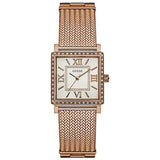 Buy Shop Guess Highline Off White Dial Rose Gold Stainless Steel Mesh Strap Watch For Women - W0826L3 USA Online