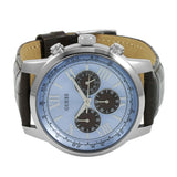 Buy Shop Guess Horizon Chronograph Analog Blue Dial Brown Leather Strap Watch For Men - W0380G6 USA Online