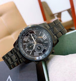 Buy Shop Guess Horizon Chronograph Black Dial Black Steel Strap Watch For Men - W0379G2 USA Online