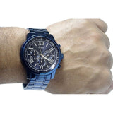 Buy Shop Guess Horizon Chronograph Black Dial Black Steel Strap Watch For Men - W0379G2 USA Online