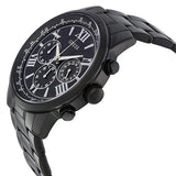 Buy Shop Guess Horizon Chronograph Black Dial Black Steel Strap Watch For Men - W0379G2 USA Online