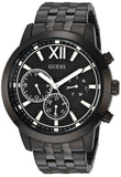Buy Shop Guess Horizon Chronograph Black Dial Black Steel Strap Watch For Men - W0379G2 USA Online