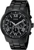 Buy Shop Guess Horizon Chronograph Black Dial Black Steel Strap Watch For Men - W0379G2 USA Online