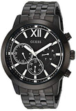 Buy Shop Guess Horizon Chronograph Black Dial Black Steel Strap Watch For Men - W0379G2 USA Online